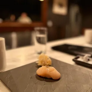 a plate of food on a table