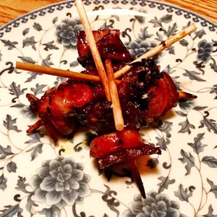 Grilled Rabbit Sausage
