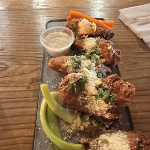 Garlic parmesan wings, so good