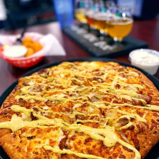  pizza with cheese on it