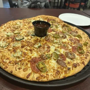 Half hot honey and half pickle