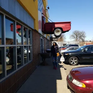 outside