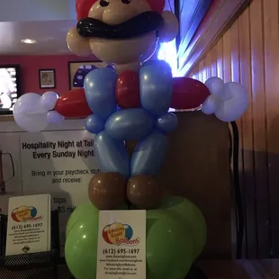 Ballon guy made Mario and prince when we&apos;re were here! I&apos;ve never seen anything like it!