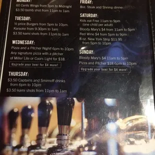 Specials.