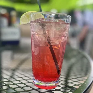 Cherry Limeade  Deep Eddy Lime, Lemon-Lime Soda, Grenadine