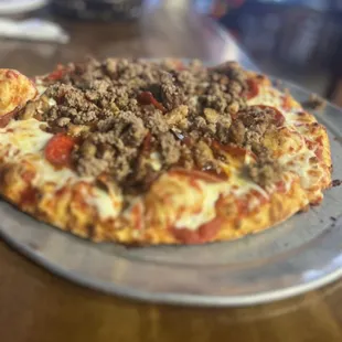 The wonderful Angry Vegan pizza