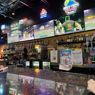 a sports bar