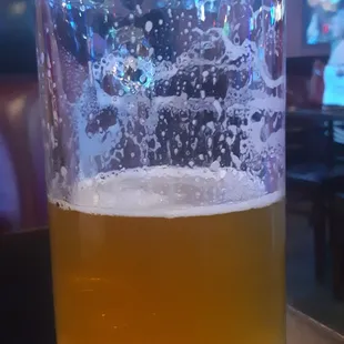 a glass of beer