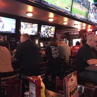 people sitting at the bar