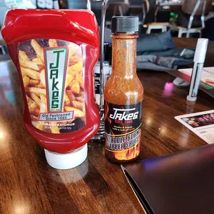 House sauces, the hot sauce is no joke