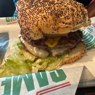 Mushroom Swiss burger