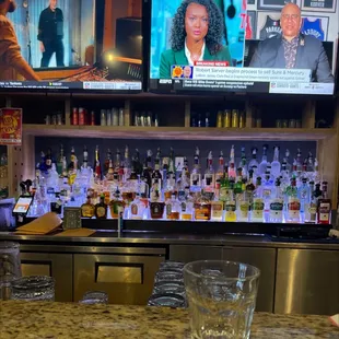 televisions and a bar