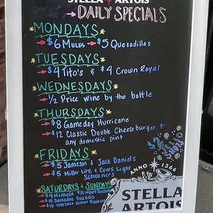 Daily Specials (2023 May)