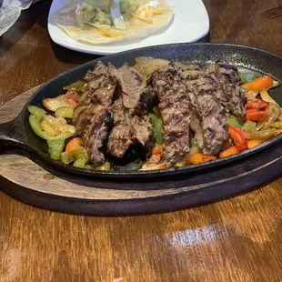 Beef fajitas, tender and flavorful!