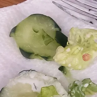 Spoiled cucumber