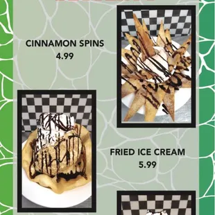 Featured Dessert Menu
