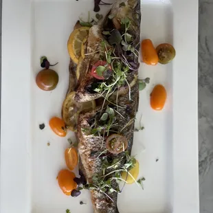 Whole Roasted Bronzino!