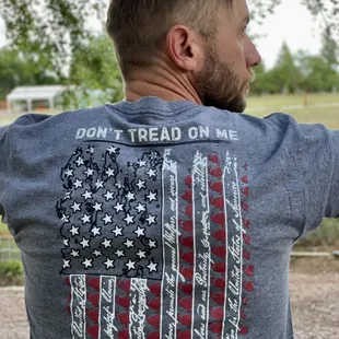 Don't Tread on Me Short Sleeve Tee - Grey