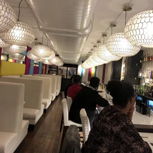 the interior of a restaurant