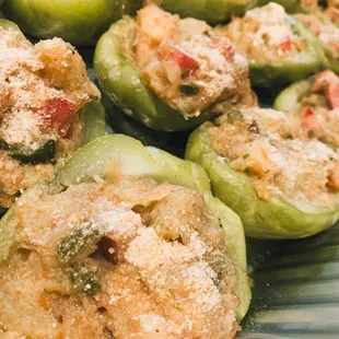 Seafood stuffed Mirlitons