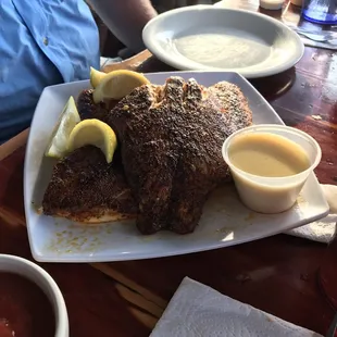 Our fish blackened, so good.
