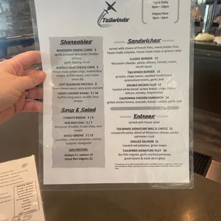 Food menu