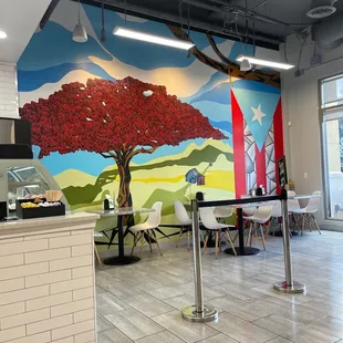 Wall art in business.