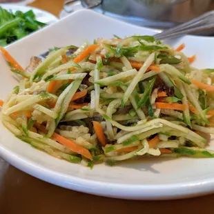 Appetizer 12. Jellyfish Cucumber Carrot. $7.99.