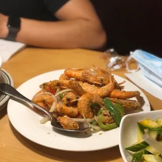 Shrimp with Salty Pepper