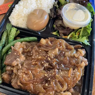 Teriyaki Fatty Beef Bento