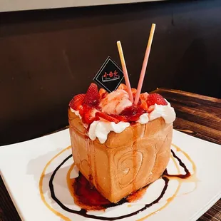 Strawberry Lover Honey Toast