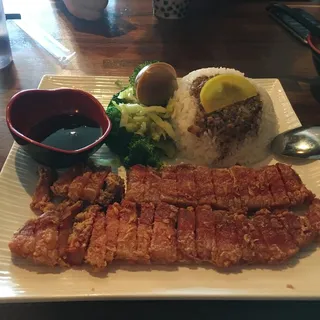 Crispy Pork Chop Rice Box