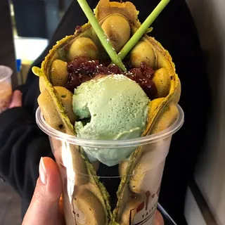 Matcha Egg Waffle