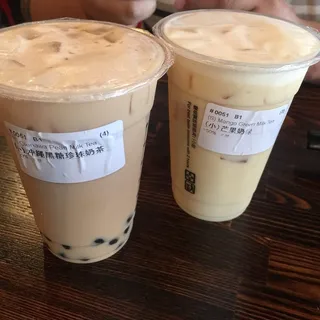 Mango Green Milk Tea