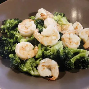 Shrimp with Broccoli Entree