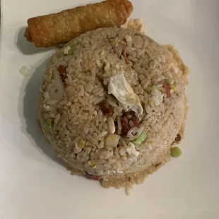 Combination friend rice