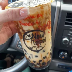 Brown sugar tea boba