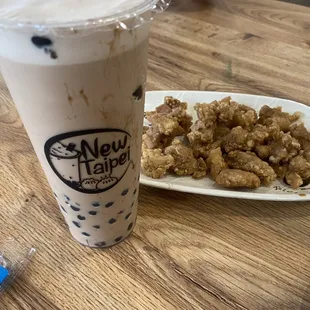 21. Signature Milk Tea and 5 Spice Chicken
