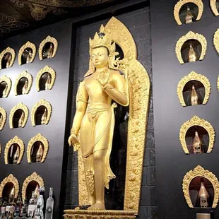 Inside speakeasy bar area