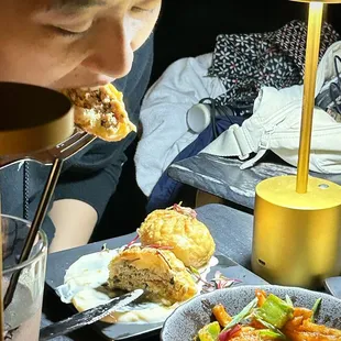 Bud enjoying a Taipo Chicken ($6.99)