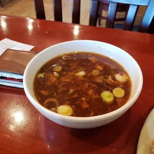 Hot and sour soup (would not recommend)