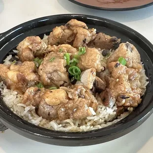 Pork rib clay pot rice
