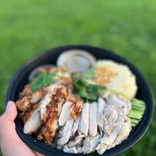 Hainan FRIED Chicken and Original Hainan Chicken Rice