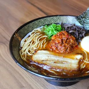 Ajitama spicy ramen