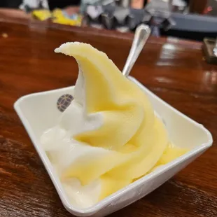 Vanilla dole whip soft serve, must get