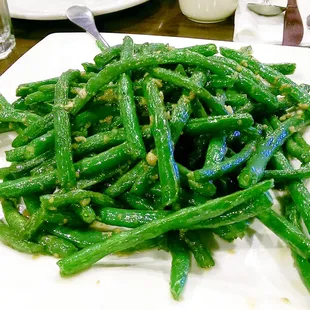 Dry sauteed string beans