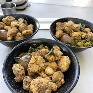 You know it&apos;s good when everyone at the table gets the Basil Popcorn Chicken Bowl