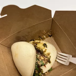 Gua bao (it fell apart in the box since I took it to go....)