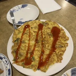 Oyster omelette