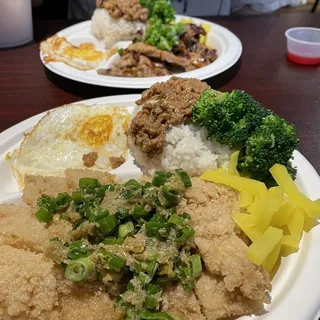 Fried Fish Fillet with Rice